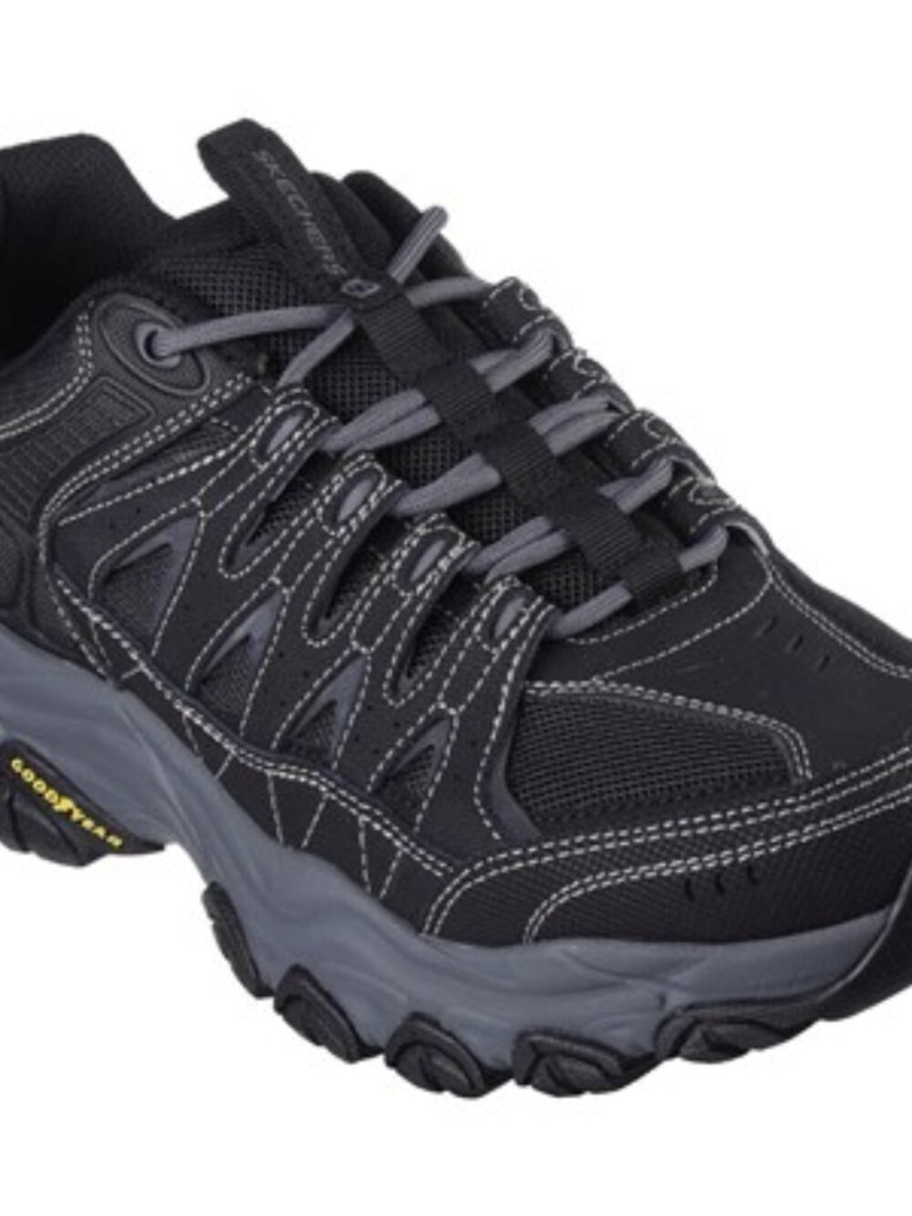 Skechers - Mens After Burn M.Fit 2.0 Sneakers, size 12 XW US mens, color black.